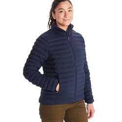 Marmot Mujer Wm's Echo Featherless Jacket, Chaqueta de invierno ultraligera con aislamiento sintético, chaqueta cálida para exteriores, chaqueta acolchada repelente al agua, Arctic Navy, S