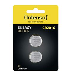 Intenso Energy Ultra - Pila a bottone al litio CR2016, confezione da 2