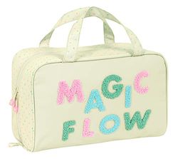 Glowlab Magic Flow Make-uptas, rechthoekig, met handvat, voor kinderen, aanpasbaar, ideaal voor kinderen van 5 tot 14 jaar, comfortabel en veelzijdig, kwaliteit en duurzaamheid, 31 x 14 x 19 cm, beige, Beige, Standaard, Casual