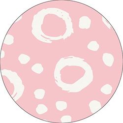 Bonateks, Round Digital Printed Mouse Pad, Non-Slip Base, for Office and Home, Diameter:22cm
