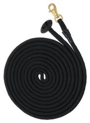 Tough 1 Arrotolato Cotton Lunge Line con Molle in Ottone Massiccio, Black