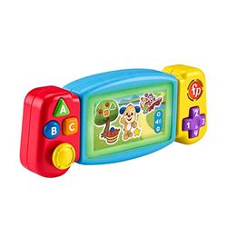 Fisher-Price Console Gira e Impara, Videogioco Finto per Bambini ai Primi Passi, con luci, Suoni e Canzoni educative, Edizione: Czech; Inglese, UK; Ungherese; Polacco; Slovak, HNN39