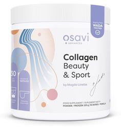 Osavi Collagen Beauty & Sport - 225 g de poudre | VERISOL® & TENDOFORTE® pour des cheveux, de la peau, des ongles, des tendons et des ligaments sains | Améliore l'élasticité de la peau et réduit les