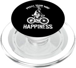 Pedalea en bicicleta tu camino hacia la felicidad PopSockets PopGrip para MagSafe