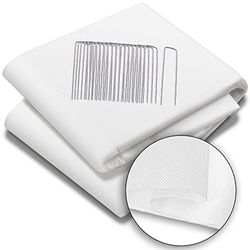 vounot Bâche de Protection Hivernale en Tissu Non-Tissé 50g/m² avec Piquets de Fixation Respirante et Résistante Protection Contre Le Gel pour Les Plantes Voile d’hivernage 1.5x20M
