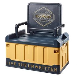 Numskull Boîte de rangement officielle Poudlard Legacy avec chaise pliante – Étui de rangement caché avec siège pour accessoires de jeu et plus encore – Produit officiel Harry Potter