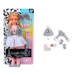 Corolle - Coffret Valentine Fashion Week Paris, poupée Mannequin + Ensemble Hiver, 28cm, dès 4 Ans