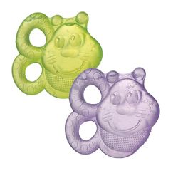 Playgro Bijtring met bijen, gevuld met water, pak van 2, vanaf 3 maanden, veelkleurig, 40200