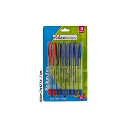 Masterclass – Stylo à bille Assortiment, 8UDS.
