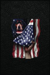 Day Of Independence Us Flag Bluetick Coonhound Notebook: Write your Dream with this Notebook