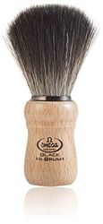 Omega 0196228 Black Hi-Brush - Brocha de afeitar (fibra)