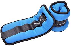 Signature Fitness Volledig verstelbare enkelpols arm beengewichten, 2 pond per stuk (4 pond paar), blauw