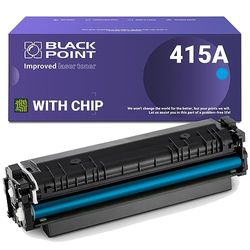 BLACK POINT (avec Puce Cartouche de Toner pour HP W2031A Cyan W2031X (HP 415A HP 415X) pour HP Color Laserjet Pro MFP M479fdw HP Laserjet Pro M454dw M454dn MFP M479dw MFP M479fdn MFP M479fnw MFP M480