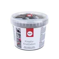 Rayher Cemento Creativo Calcestruzzo modellabile, secchiello da 1,5kg Colore Grigio chiaro, 34445000