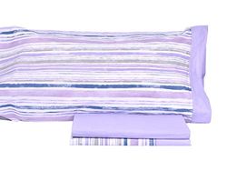 MI CASA JGO.SAB Randig Malva 3PZS 50/50 SABANAS-uppsättning, Bomull, 50% Polyester, 135 Säng
