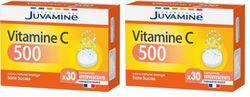 JUVAMINE - Vitamine C 500-30 Comprimés effervescents (Lot de 2)