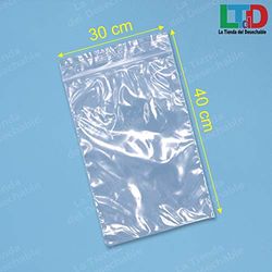 Tenda Monouso 100 Sacchetti Polietilene con chiusura automatica Tipo Zip (30 x 40 cm)