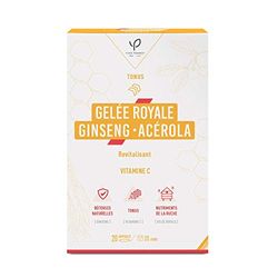 Ampoules de Gelée royale - Ginseng - Acérola - Trio tonus - 20 ampoules - Yves Ponroy