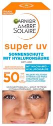 Garnier Anti-Ageing Sun Cream with SPF 50, Sun Protection with Hyaluronic and Vitamin B for Wrinkles and Dryness, Ambre Solaire, 1 x 50 ml