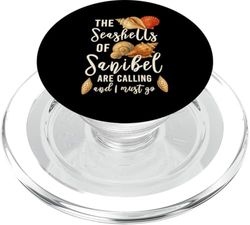 Isla de Sanibel Conchas Recolección de conchas Caminar en la playa PopSockets PopGrip para MagSafe