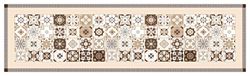 Doge Milano Chemin de cuisine, 100% Made in Italy, Tapis résistant aux taches avec impression numérique, Tapis antidérapant et lavable, Motif géométrique - Dwayne, cm 100x52