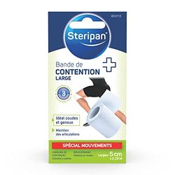 Steripan - Bande de Contention Large - Contention de Niveau 3 - Idéal Coudes et Genoux - Maintien des Articulation - 5cm x 2,25m