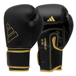 adidas Unisex - Hybrid 80 bokshandschoenen voor volwassenen, zwart/goud, 14 oz EU