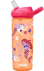 CAMELBAK Eddy+ barn vardagsvattenflaska – stark droppsäker design – BPA-fri – läckagesäker – diskmaskinssäker – 600 ml, retro blommig sjöjungfru