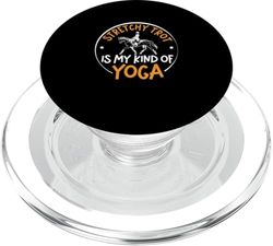 El pantalón elástico es mi tipo de yoga divertido amante de la equitación de doma PopSockets PopGrip para MagSafe
