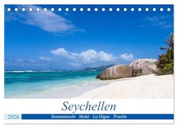 Seychellen. Sonneninseln - Mahé, La Digue, Praslin (Tischkalender 2026 DIN A5 quer), CALVENDO Monatskalender: Seychellen
