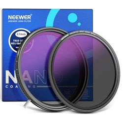 NEEWER 67mm Filtro True Color HD ND Variabile ND2-512 (1-9 stop), Filtro VND e Filtro ND32 Magnetico per Obiettivo, Filtro a Densità Neutra Multistrato Senza Cambiamento di Colore/Croce X/Vignettatura