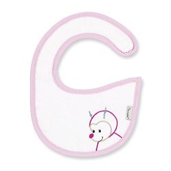 Sterntaler Bavoir de Naissance Imperméable Motif Katharina la Coccinelle Blanc