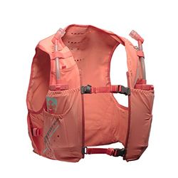 Nathan VaporHowe – 4L fuktpaket för kvinnor – löpväst med två 12 oz flaskor – kompatibel med 1,5 l blåsa Fusion Coral XS