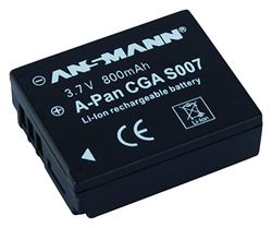 ANSMANN Batterie de Rechange A-Pan CGA-S 007 pour Appareil Photo Panasonic (1 PCE) – Batterie Appareil Photo Lumix – Batterie Li-Po 3,7V 850 mAh