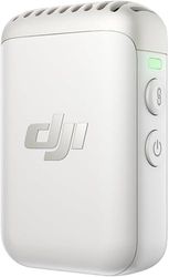 DJI Trasmettitore Mic 2 (Bianco perlato), microfono wireless con eliminazione intelligente del rumore, registrazione interna di 14 ore, batteria da 6 ore, attacco magnetico, microfono bluetooth, Vlog