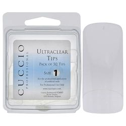 Cuccio Pro - Ultracleära tips - 1 - för kvinnor - akrylnaglar - 50 st