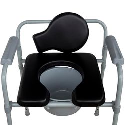 RQUIRRE Cuscino per sedile del WC, super morbido, imbottito, in spugna, per anziani/disabili/disabili, per doccia, sedie a rotelle e WC