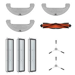 Dreame 1x Cepillo Principal 2X Cepillos Laterales 3X Filtro de Cartucho Antipolvo 3X Paño Lavable para Robot Aspiradora D10 Plus