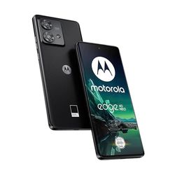 Motorola - Moto Edge40 Neo Smartphone, 6,55 inch FHD+ display, 50 MP camera, 12/256 GB, 5000 mAh, Android 13, Black Beauty (zwart) met beschermhoes + auto-adapter [exclusief bij