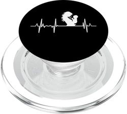 Amo la maternidad Madre Latido Mamá PopSockets PopGrip para MagSafe