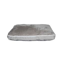 Italian Bed Linen 4-seizoenen huisdierkussen, lichtgrijs, 78 x 58 cm