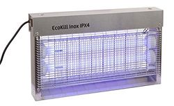 Kerbl 299935 EcoKill Inox elektryczna pułapka na muchy, IP X 4, 2 x 15 W
