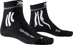X-SOCKS Run Speed Two Chaussette Mixte Adulte, Noir (Opal Black), XL (Taille Fabricant : 45-47)