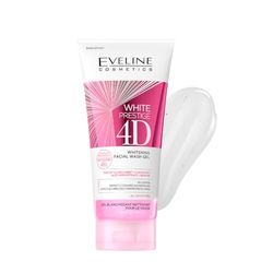 Eveline White Prestige 4D - Gel detergente viso 3 in 1, 200 ml