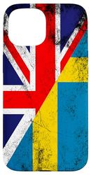 Drapeaux du Royaume-Uni et de la Suède - Suède britannique, suédois Coque pour iPhone 15