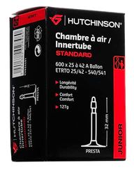 HUTCHINSON - Câmara de ar - MTB - padrão - resistência e anti-inchaço - válvula presta - espessura 0,9 mm - 32 mm - 600 x 25-42 A