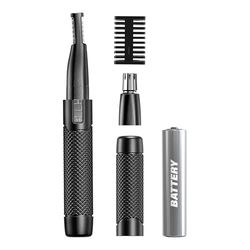 WAHL Manscaper ® 2 en 1 Batería de Litio Tactical® Recortador de Cejas y Pelo de la Nariz de Doble Cara para Hombres