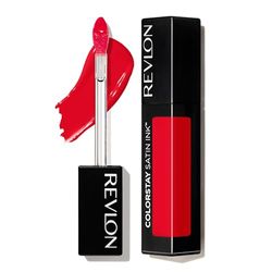 REVLON ColorStay Satin Ink Pintalabios líquido permanate acabado brillo satinado Gama Rojos y Corales Tono 015 Fire & Ice