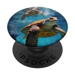 Tortugas Marinas Tortugas Playa PC PopSockets PopGrip Intercambiable