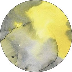 Bonateks, Ronde digitaal bedrukte muismat, antislip onderkant, voor kantoor en thuis, diameter: 22 cm